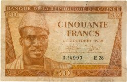 50 Francs GUINÉE  1958 P.06 pr.TB