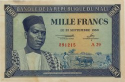 1000 Francs MALí  1960 P.04 EBC
