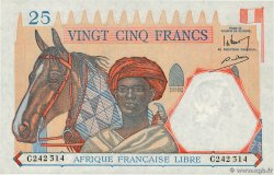 25 Francs FRENCH EQUATORIAL AFRICA Brazzaville 1941 P.07a UNC