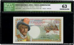 50 Francs Belain d Esnambuc Épreuve FRENCH EQUATORIAL AFRICA  1946 P.23p
