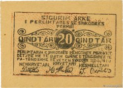 20 Qindtar ALBANIA  1920 PS.173 UNC