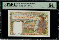 50 Francs ALGERIA  1944 P.087 UNC-