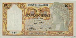 10 Nouveaux Francs ALGERIA  1960 P.119a XF