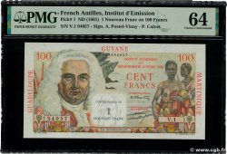 1 NF sur 100 Francs La Bourdonnais FRENCH ANTILLES  1960 P.01 fST+