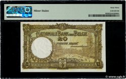20 Francs BELGIEN  1922 P.094 fST+