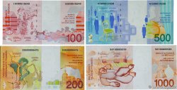 100 au 1000 Francs Lot BELGIUM  1995 P.147a au P.150a UNC-