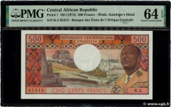 500 Francs ZENTRALAFRIKANISCHE REPUBLIK  1974 P.01 fST+
