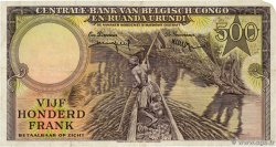 500 Francs BELGA CONGO  1957 P.34 MBC