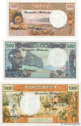 100 à 1000 Francs Lot NEW HEBRIDES  1970 P.18d,19b, 20c UNC-