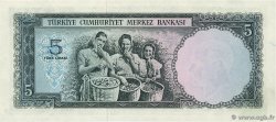 5 Lira TURQUIE  1965 P.174 SPL+