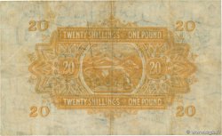 20 Shillings - 1 Pound ÁFRICA ORIENTAL BRITÁNICA  1954 P.35 BC+