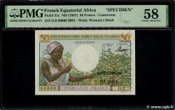 50 Francs Spécimen FRENCH EQUATORIAL AFRICA  1957 P.31s AU
