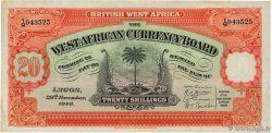 20 Shillings BRITISCH-WESTAFRIKA  1948 P.08b fVZ