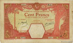 100 Francs PORTO-NOVO FRENCH WEST AFRICA Porto-Novo 1924 P.11Eb F