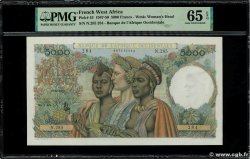5000 Francs FRENCH WEST AFRICA  1950 P.43 FDC