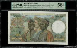 5000 Francs FRENCH WEST AFRICA  1950 P.43 AU