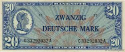 20 Deutsche Mark GERMAN FEDERAL REPUBLIC  1948 P.09a MBC