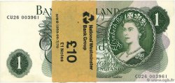 1 Pound Liasse ENGLAND  1971 P.374g UNC