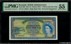1 Pound BERMUDAS  1957 P.20b fST