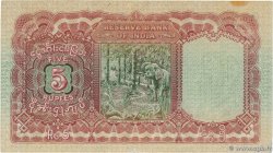 5 Rupees BURMA (VOIR MYANMAR)  1938 P.04 q.SPL