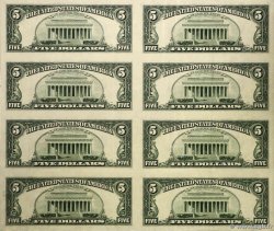 5 Dollars Planche UNITED STATES OF AMERICA Saint Louis 1995 P.498 UNC