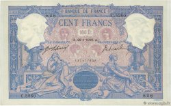100 Francs BLEU ET ROSE FRANCE  1909 F.21.24 VF