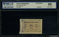 10 Cents FRANZÖSISCHE-INDOCHINA Saïgon 1919  fST