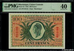 100 Francs MARTINIQUE  1944 P.25 VF+