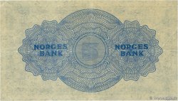 5 Kroner NORVÈGE  1951 P.25d VF+