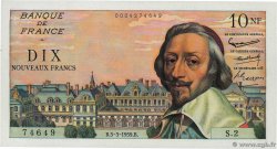 10 Nouveaux Francs RICHELIEU FRANKREICH  1959 F.57.01 fST+