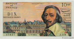10 Nouveaux Francs RICHELIEU FRANCE  1960 F.57.10 UNC-