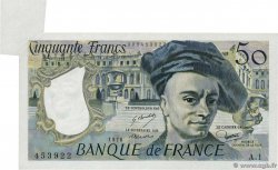 50 Francs QUENTIN DE LA TOUR Fauté FRANCIA  1976 F.67.01A1 q.FDC