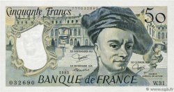 50 Francs QUENTIN DE LA TOUR FRANCIA  1983 F.67.09