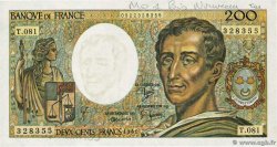 200 Francs MONTESQUIEU Faux FRANCE  1990 F.70.10a AU+