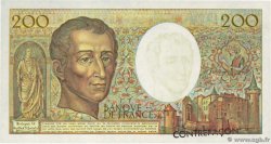 200 Francs MONTESQUIEU Faux FRANCIA  1990 F.70.10a AU+