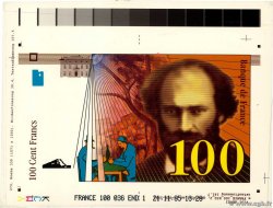 100 Francs CÈZANNE Épreuve FRANCE  1995 F.-