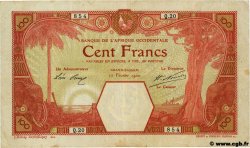 100 Francs GRAND-BASSAM FRENCH WEST AFRICA Grand-Bassam 1920 P.12Db BC