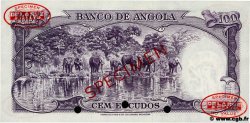 100 Escudos Spécimen ANGOLA  1956 P.089s q.FDC