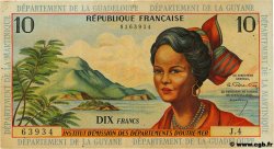 10 Francs FRENCH ANTILLES  1964 P.08a fSS