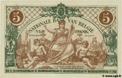 5 Francs BÉLGICA  1921 P.075b SC+