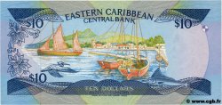 10 Dollars EAST CARIBBEAN STATES  1985 P.23a2 UNC