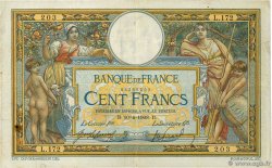 100 Francs LUC OLIVIER MERSON avec LOM FRANCIA  1908 F.22.01 BC