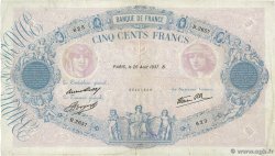 500 Francs BLEU ET ROSE modifié FRANCIA  1937 F.31.02 BC