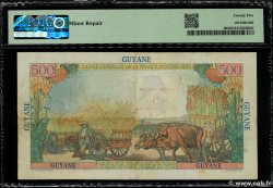 5 NF sur 500 Francs Pointe à Pitre FRENCH GUIANA  1960 P.30 VF