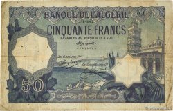 50 Francs Petit numéro ALGERIEN  1913 P.079