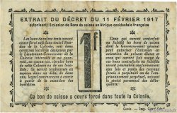 1 Franc COSTA DE MARFIL  1917 P.02a MBC