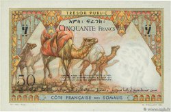 50 Francs YIBUTI  1952 P.25 FDC