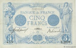5 Francs BLEU FRANCIA  1913 F.02.20 MBC