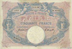 50 Francs BLEU ET ROSE FRANCE  1920 F.14.33 F