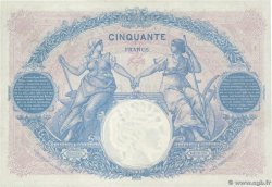 50 Francs BLEU ET ROSE FRANCE  1923 F.14.36 XF